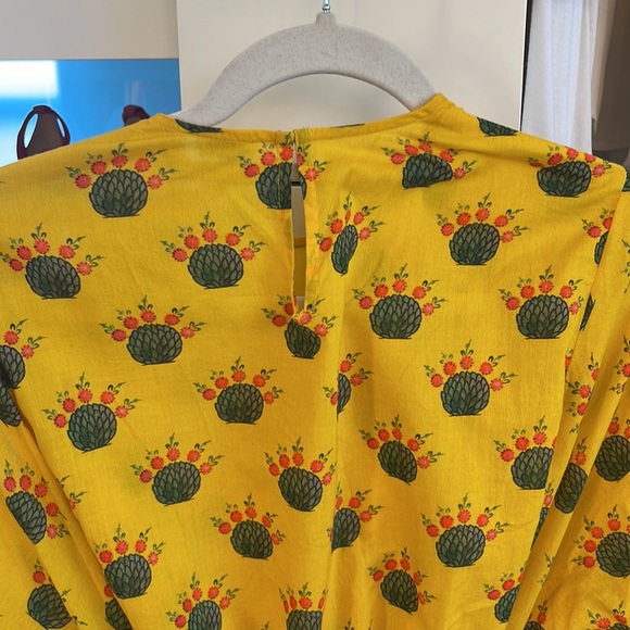 Rhode yellow dress with detachable belt Revolve - Picture 3 of 8